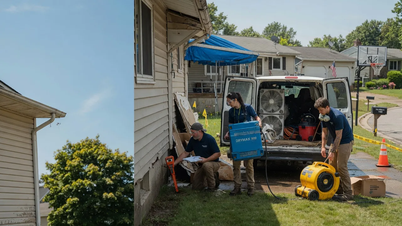 Ceiling Leak Cleanup in Harwood, MD near me