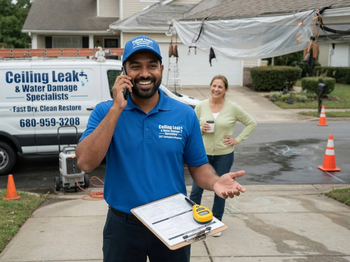 Ceiling Leak Cleanup Harwood, MD FAQs